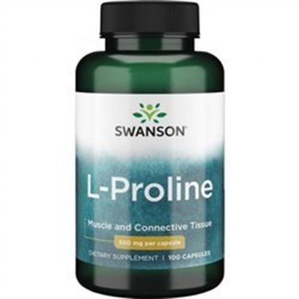 SWANSON L-PROLINA L-Proline 500 mg 100 kapsułek