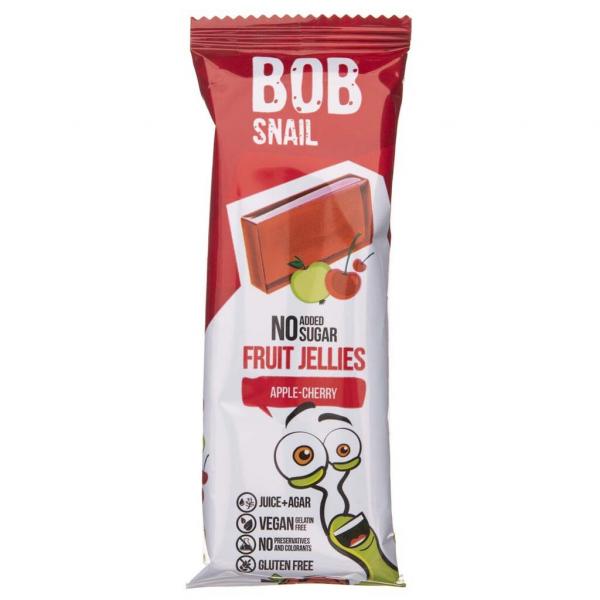 Bob Snail Przekąska galaretka jabłkowo-wiśniowa bez dodatku cukru - 38 g