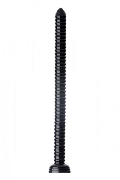 Prążkowany Pręt Analny Wąż 51cm Czarny
