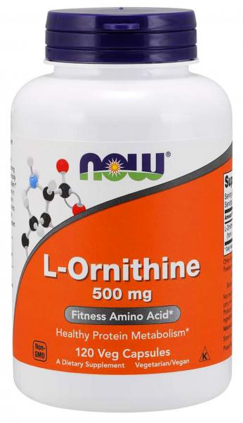 Now Foods L-Ornityna 500 mg - 120 kapsułek