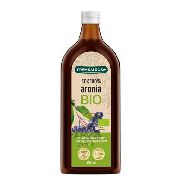 Aronia sok 100% bez cukru BIO 500 ml Premium Rosa