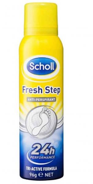 (DE) Scholl, Fresh Step, Antyperspirant w sprayu do stóp, 98g (PRODUKT Z NIEMIEC)