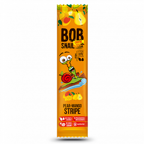 Bob Snail Przekąska gruszka-mango bez dodatku cukru - 14 g