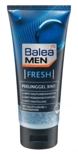 (DE) Balea MEN, Fresh, Peeling żel 3in1, 100 ml (PRODUKT Z NIEMIEC)