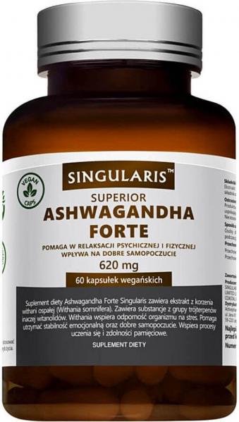 Singularis Superior, Ashwagandha Forte 620 mg, 60 kapsułek