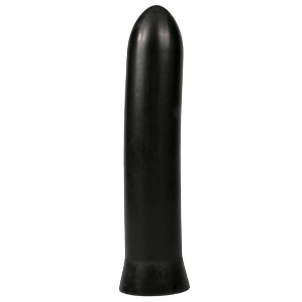 Klasyczne Dildo Pocisk All Black 22,5 cm Czarny