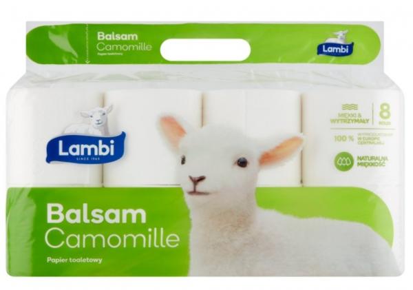 Lambi Balsam Camomille, Papier toaletowy, 8 rolek