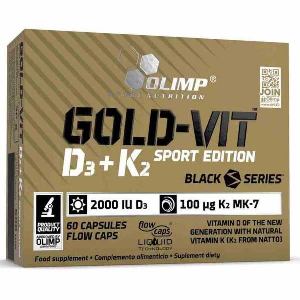 Olimp Gold - Vit D3 + K2 2000IU Sport Edition 60 kapsułek