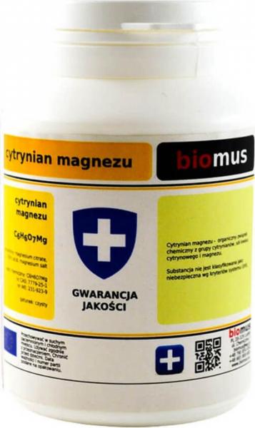 Cytrynian magnezu 100g BIOMUS