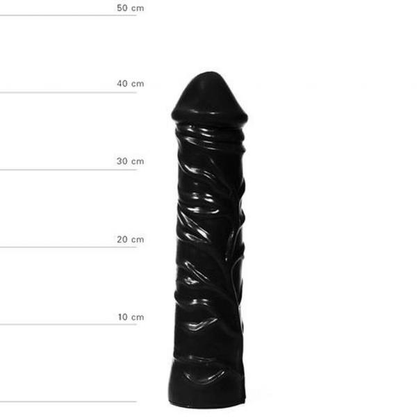 Realistyczne Duże Dildo Analne All Black 33cm Czarny