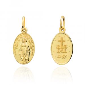 Złoty medalik Matka Boska Cudowna pr.585