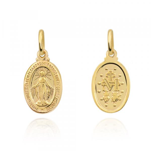 Złoty Medalik Matka Boska Cudowna pr.585