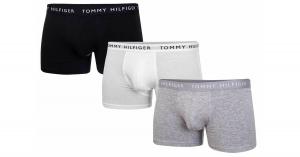 TOMMY HILFIGER BOKSERKI MĘSKIE TRUNK 3 PARY WHITE/BLACK/GREY UM0UM02203 0XK