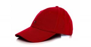 TOMMY HILFIGER CZAPKA Z DASZKIEM CLASSIC BB CAP RED E367895041 611