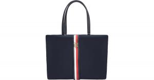 TOMMY HILFIGER TOREBKA DAMSKA RELAXED TH TOTE CORP NAVY AW0AW10927 DW5