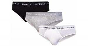 TOMMY HILFIGER MAJTKI MĘSKIE BRIEF 3 PARY BLACK/WHITE/GREY UM0UM02206 0XK