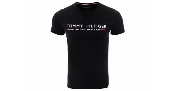 TOMMY HILFIGER KOSZULKA T-SHIRT TOMMY HILFIGER ESSENTIAL TEE BLACK MW0MW10812 BAS