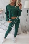 Dres damski z napisami zielony 67961