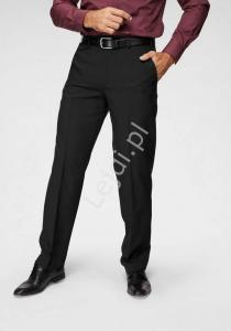 Czarne eleganckie spodnie męskie Man’s World, męskie garniturowe spodnie PLUS SIZE MĘSKIE
