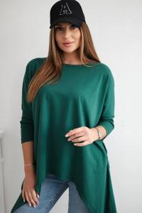 Bluzka oversize ciemno zielona