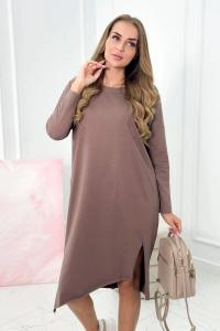 Sukienka oversize mocca