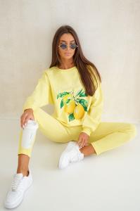 Komplet damski dresowy Lemon La Dolce Vita , żółty