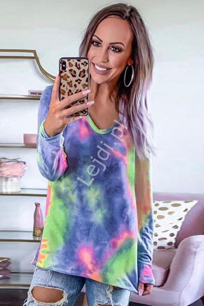 Kolorowa bluzka damska tie dye 189