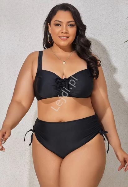 Czarne klasyczne bikini Plus Size