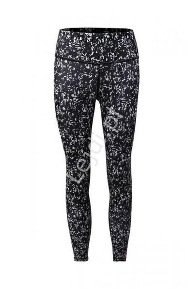 Czarne legginsy dziecięce Nike w czarno białe wzory, Dri-Fit Icon One Luxe All