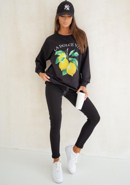 Komplet damski dresowy Lemon La Dolce Vita , czarny