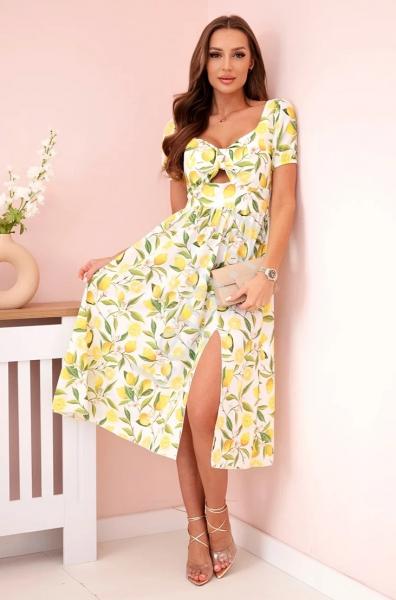 Letnia sukienka w cytrynki, sukienka na lato lemon w stylu pin-up 23823