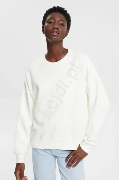 Bluza ESPRIT Loungewear biała w odcieniu ecru
