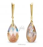 Kolczyki srebrne pozłacane swarovski lacrima - colorado topaz shimmer
