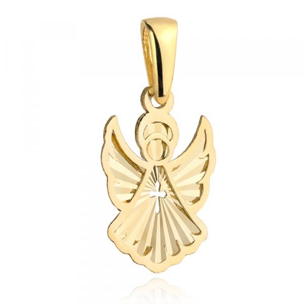 Aniołek złoty diamentowany pr. 585