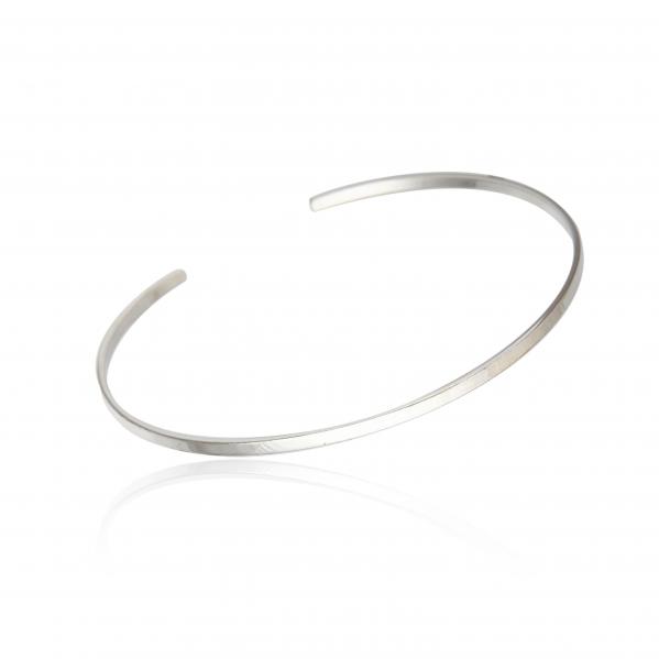 Bransoletka srebrna klasyczna biżuteria damska - bangle