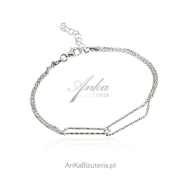 Srebra bransoletka - oryginalna