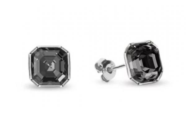 Kolczyki srebrne pr. 925 swarovski imperial studs silver night