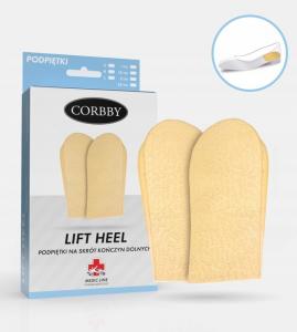 Podpiętki Skórzane na Skrót Kończyn Corbby Lift Heel 2,5 cm r. 39-42