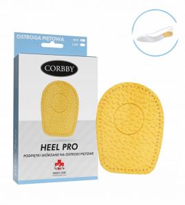 Skórzane Podpiętki na Ostrogi Piętowe Corbby HEEL PRO r.40-46