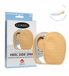 Podpiętki Skórzane Korekcyjne Corbby Heel Side Spar r.35-39