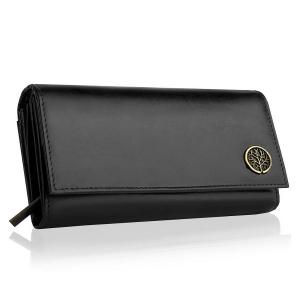 Portfel Damski Betlewski Ochrona RFID BPD-BF-12 Czarny