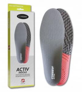 Profilowane Wkładki do Butów Sportowych Activ Insole Corbby r. 37