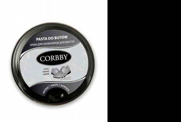 Pasta do Butów Skórzanych Corbby Shoe Polish Czarna