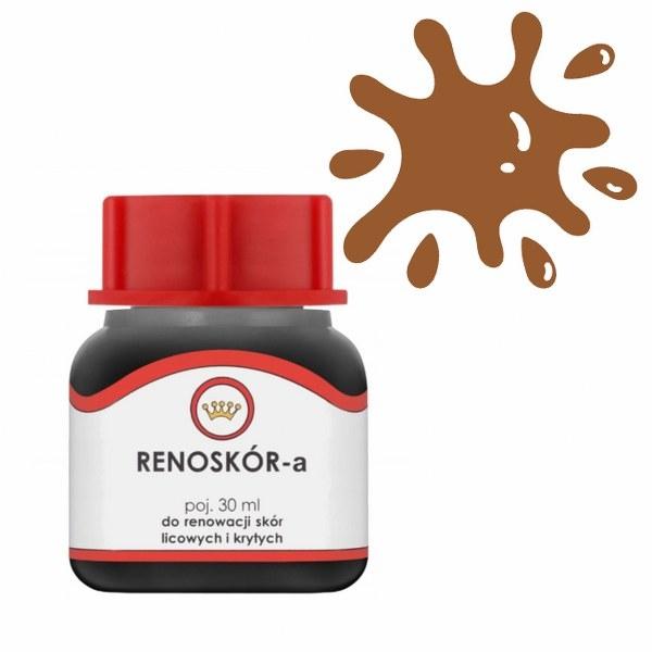Farba do Skór Gładkich Renoskór 30ml - Naturalny Brąz