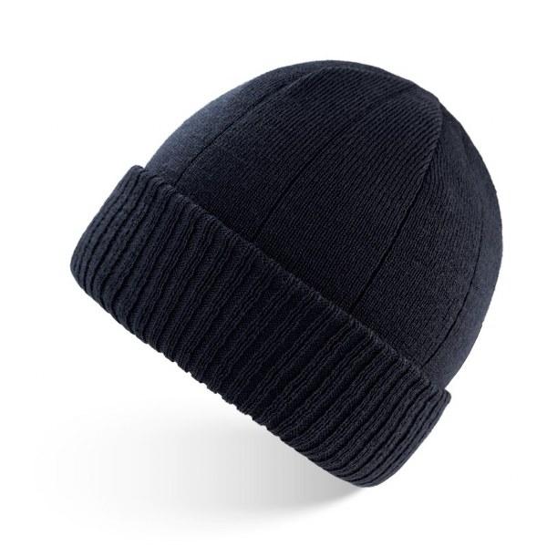 Męska Czapka Beanie Paolo Peruzzi BR-03-DB Granatowa