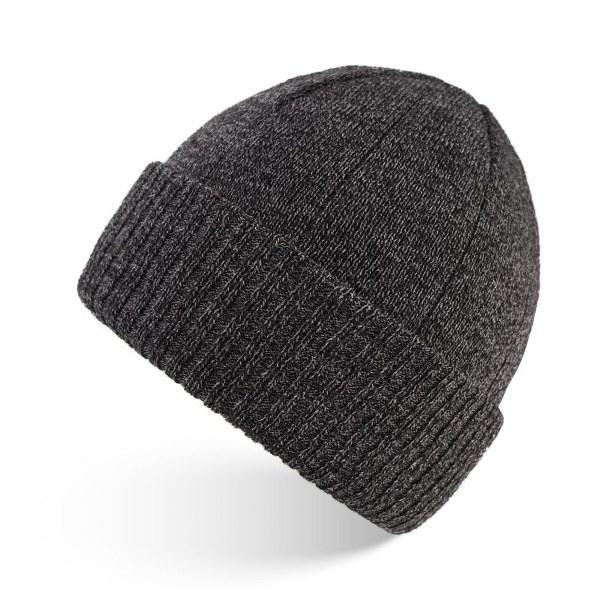 Męska Czapka Beanie Paolo Peruzzi BR-03-GR Szary