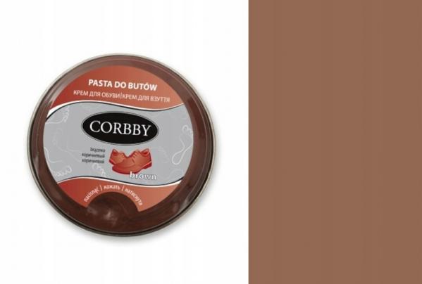 Pasta do Butów Skórzanych Corbby Shoe Polish Brązowa