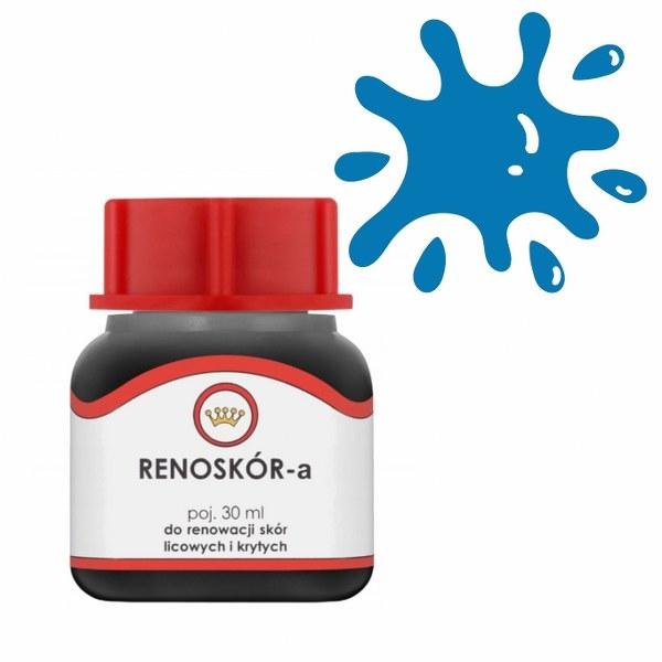 Farba do Skór Gładkich Renoskór 30ml - Niebieski