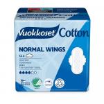 Podpaski ze skrzydełkami COTTON NORMAL WINGS, 12 sztuk