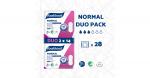 Podpaski bez skrzydełek WHITE NORMAL DUOPACK, 2x14 sztuk